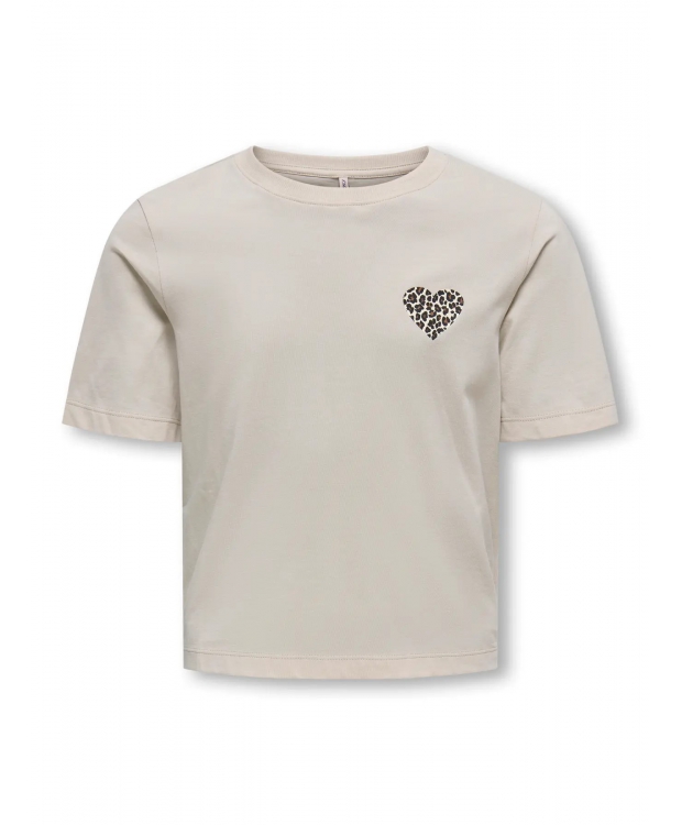KIDS ONLY top Leo Heart  i sand til piger