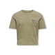 KIDS ONLY top Leo Heart  i army grøn til piger