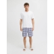 Jack & Jones loungesæt med t-shirt & shorts i hvid til herre.