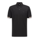 BOSS polo t-shirt i sort til herre | Regular fit |