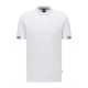 BOSS polo t-shirt i hvid til herre | Regular fit |