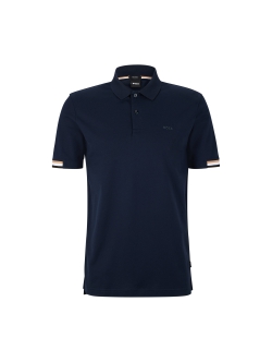 BOSS polo t-shirt i navy til herre | Regular fit |