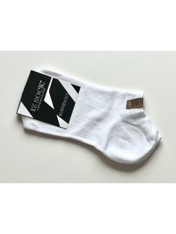 iZ Sock - bambus ankelstrømper i hvid. Unisex