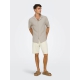 ONLY & SONS Denimshorts i cremet hvid til herre