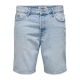 ONLY & SONS Denimshorts i lys blå til herre