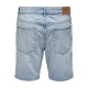 ONLY & SONS Denimshorts i lys blå til herre