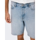 ONLY & SONS Denimshorts i lys blå til herre