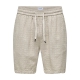 ONLY & SONS Shorts Regular fit i Silver Lining til herre