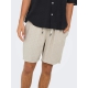 ONLY & SONS Shorts Regular fit i Silver Lining til herre