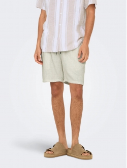 ONLY & SONS Shorts Regular fit i Cloud Dancer til herre