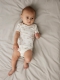 Name It 3pak Bodystocking i beige og hvid med giraffer til baby