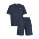 Jack & Jones loungesæt med t-shirt & shorts i  India Ink til herre.