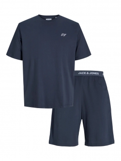 Jack & Jones loungesæt med t-shirt & shorts i  India Ink til herre.