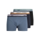 Jack & Jones 3pak multifarvet boksershorts i blå nuancer til herre