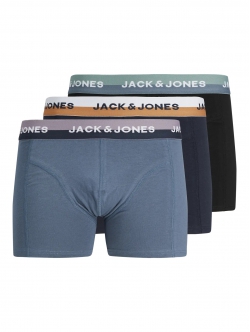 Jack & Jones 3pak multifarvet boksershorts i blå nuancer til herre