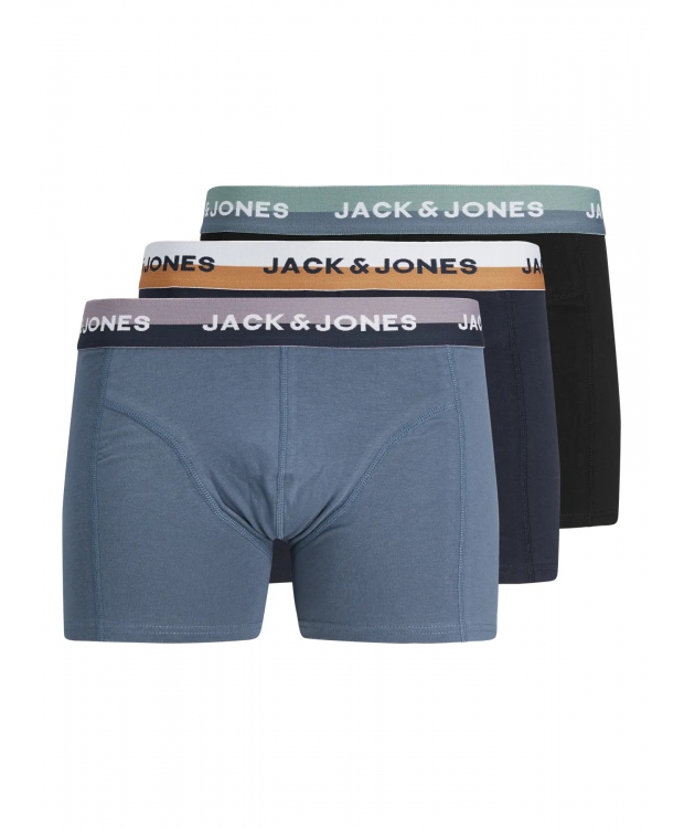 Jack & Jones 3pak multifarvet boksershorts i blå nuancer til herre