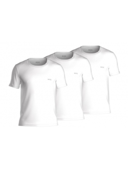 BOSS 3pak t-shirts med økologisk bomuld i sort, grå og hvid til herre.