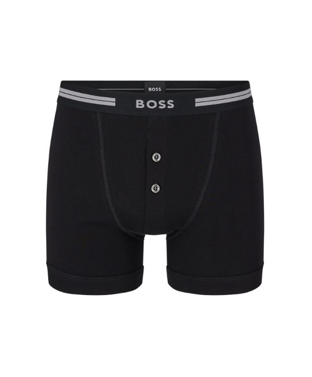 BOSS underbukser/boxershorts m. knapper i sort til herre