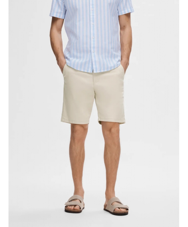 Selected Chino-shorts i Moonstruck til herre - OUTLET