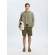 Selected Seersucker Shorts i grøn til herre