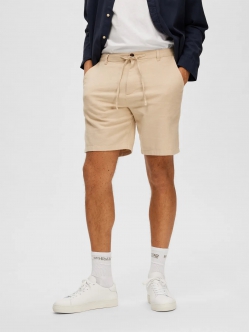 Selected Shorts i beige til herre