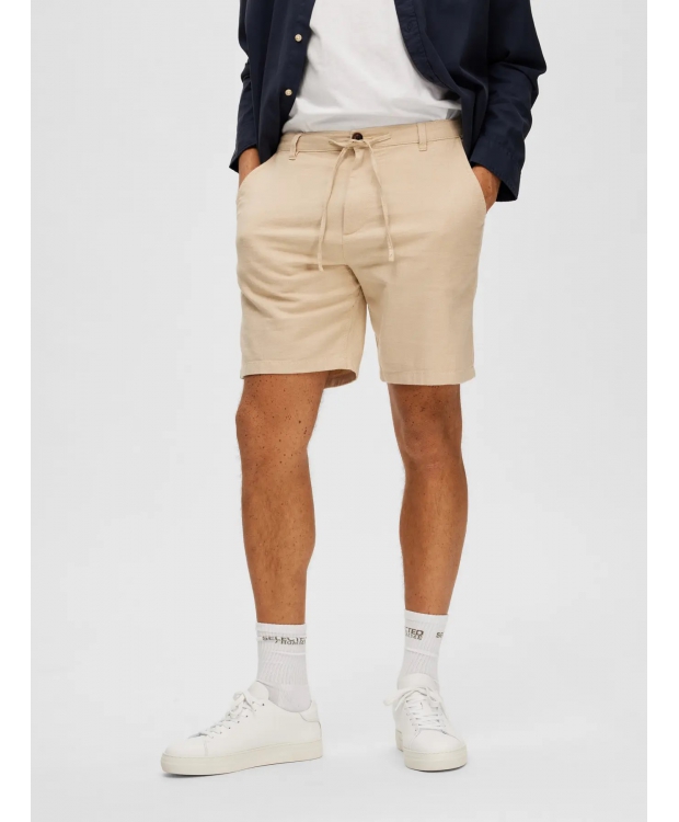 Selected Shorts i beige til herre