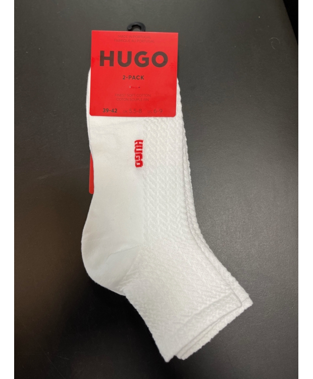 HUGO 2pak ankelstrømper i hvid til kvinder