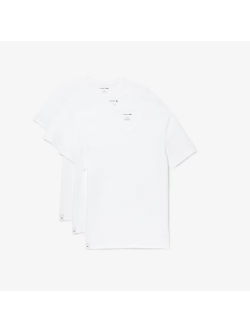 LACOSTE 3pak v-hals t-shirt i hvid til herre