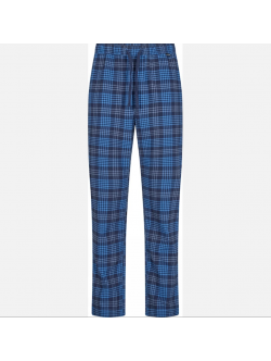 JBS pyjamasbukser i flannel i blå ternet nuancer til herre