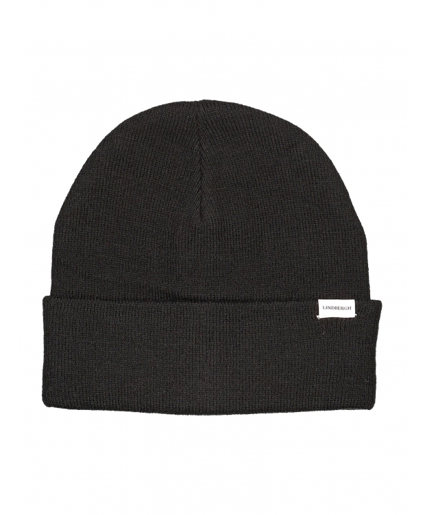 Lindbergh beanie i sort til herre