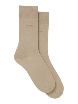 BOSS bomuldsstrømper i beige til herre
