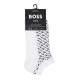 BOSS 2pak ankelstrømper monogram i hvid til herre