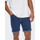 ONLY & SONS Denimshorts i blå til herre