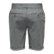 ONLY & SONS regular fit shorts i pinstripe grå til herre