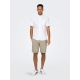 ONLY & SONS regular fit shorts i fallen rock grå til herre