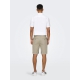 ONLY & SONS regular fit shorts i fallen rock grå til herre