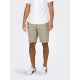 ONLY & SONS regular fit shorts i fallen rock grå til herre