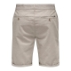 ONLY & SONS regular fit shorts i fallen rock grå til herre