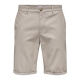 ONLY & SONS regular fit shorts i fallen rock grå til herre
