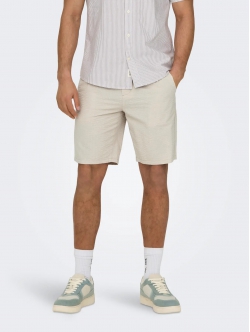 ONLY & SONS Shorts Regular fit i beige til herre