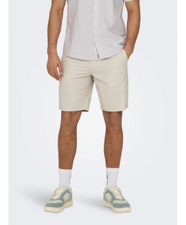 ONLY & SONS Shorts Regular fit i beige til herre