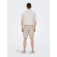 ONLY & SONS Shorts Regular fit i Silver Lining til herre