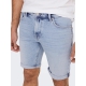 ONLY & SONS Denim shorts i Lyseblå til herre
