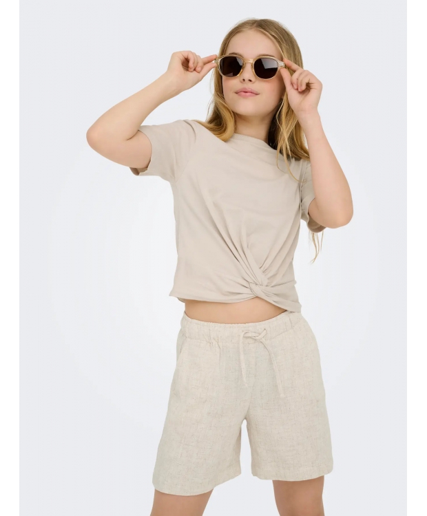 KIDS ONLY KOGSIESTA shorts i beige til piger