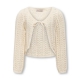 KIDS ONLY strikcardigan i beige til piger