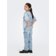 KIDS ONLY WIDE denim bukser i light blue til piger