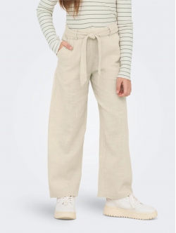 KIDS ONLY KOGTIZANA regular fit bukser i beige til piger