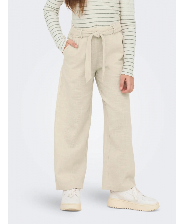 KIDS ONLY KOGTIZANA regular fit bukser i beige til piger