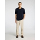 Selected strikket pullover polo i navy til herre