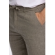 Lindbergh linen blend herringbone bukser i army til herre